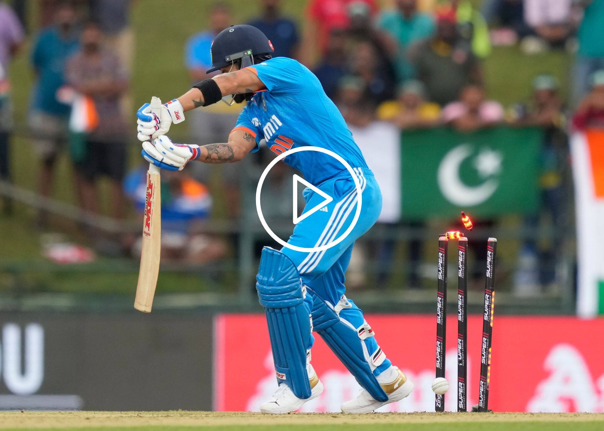 [Watch] Virat Kohli ‘Chopped on’ By Shaheen Afridi in High-Voltage Asia Cup Clash